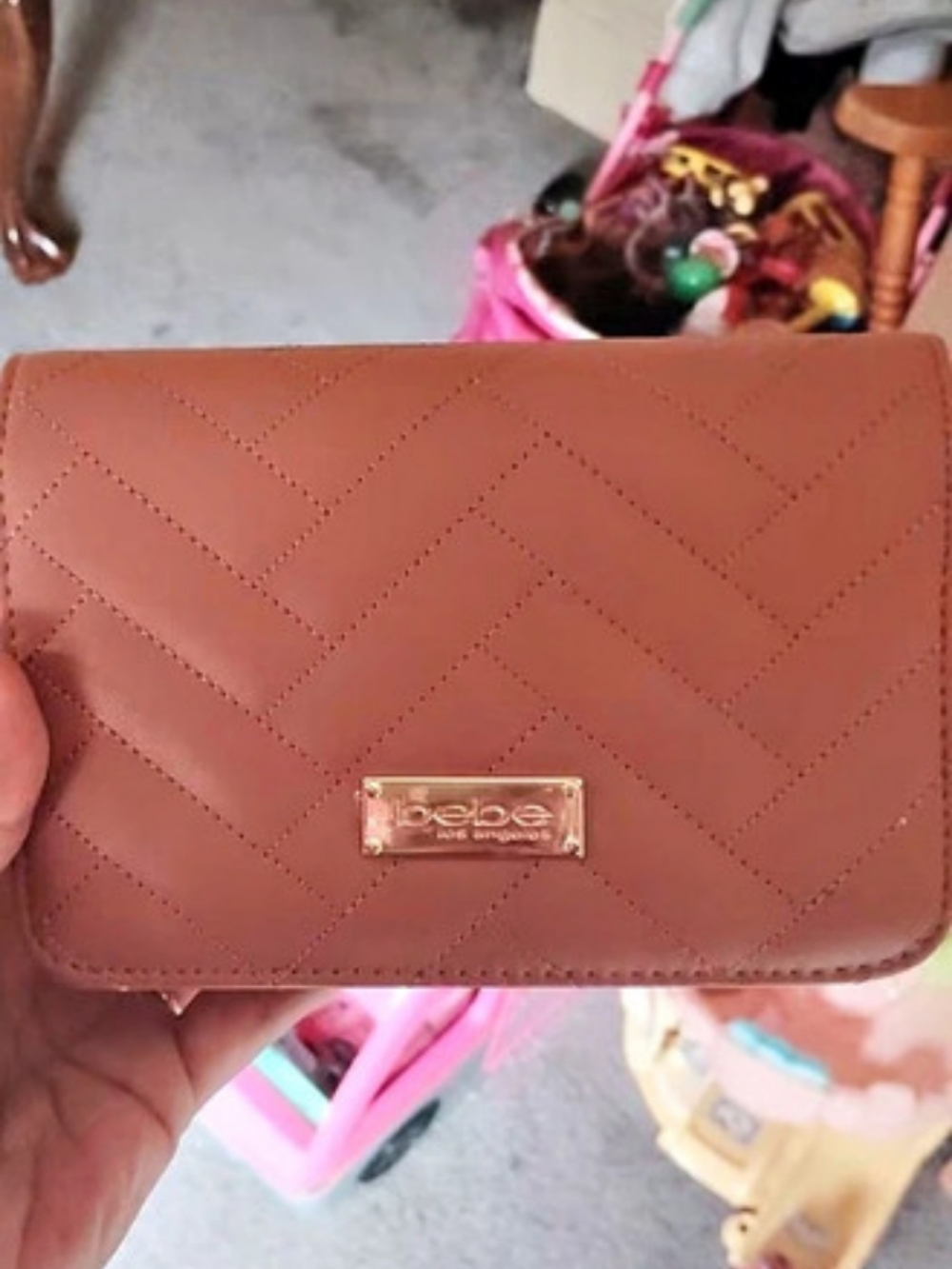 bebe Sophia Crossbody Small Quilted Bag NWT